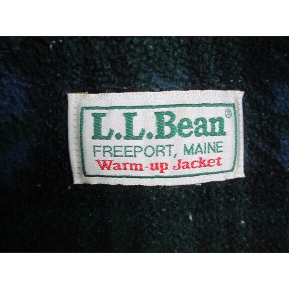 VINTAGE L.L. Bean Jacket Mens Large‎ Blue Fleece Lined Pockets Bomber Coat* - Picture 11 of 11